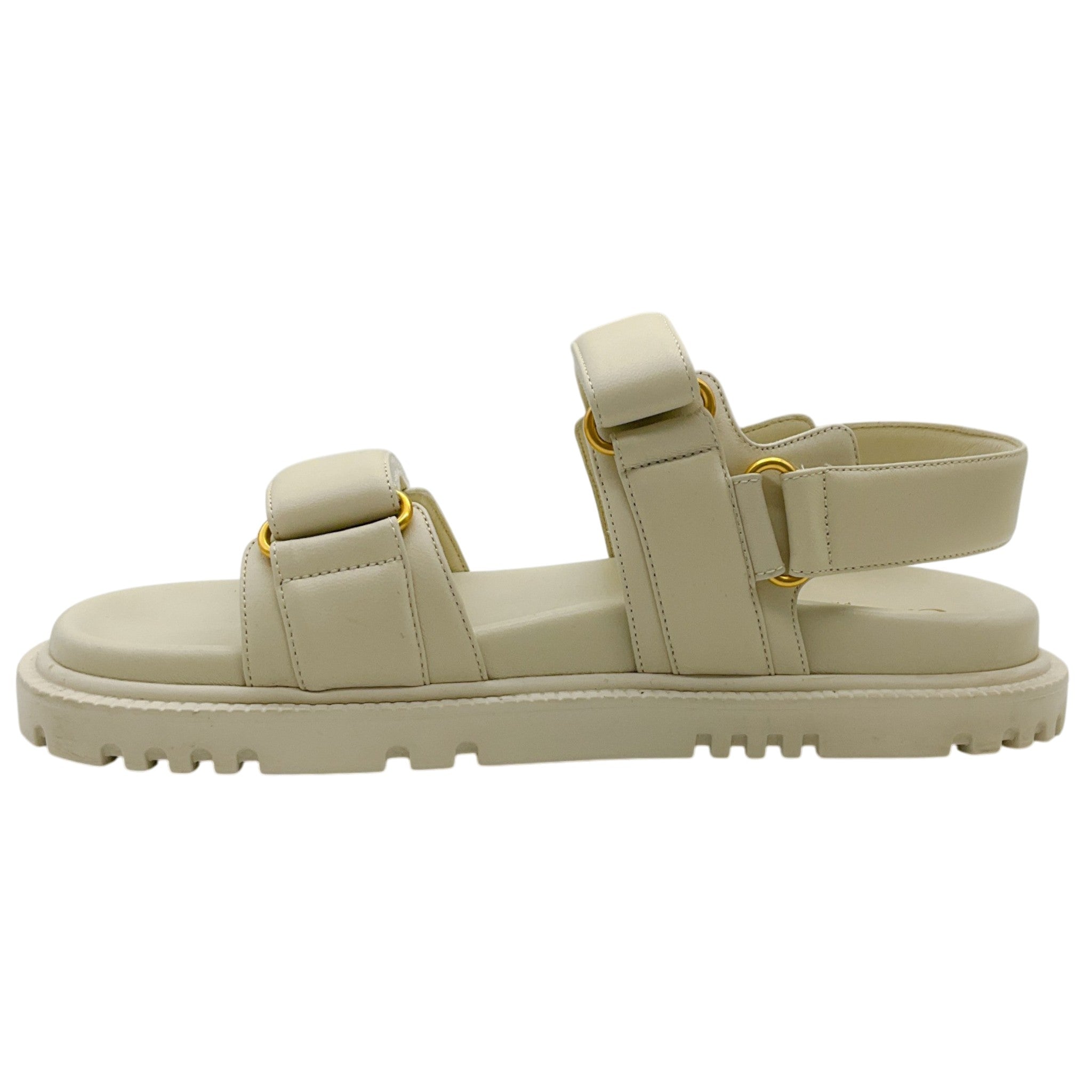 Christian Dior Beige Leather Dioract Sandals