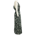 Load image into Gallery viewer, Jason Wu Black / Blue / Green / Silver Metallic Printed Lurex Detail Silk Maxi Dress
