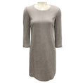 Load image into Gallery viewer, Peserico Grey / Ivory Herringbone Tweed Dress
