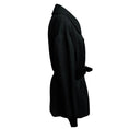 Load image into Gallery viewer, Charles Chang-Lima Black Textured Jacquard Jacket with Knit Trim
