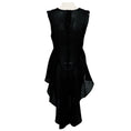 Load image into Gallery viewer, Khaite Black High Low Sleeveless Linen Top
