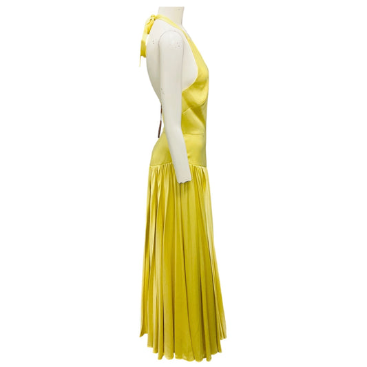 Alexis Pale Yellow Saab Maxi Dress