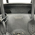 Load image into Gallery viewer, Ralph Lauren Black / White Calfskin Leather Soft Ricky 33 Bag
