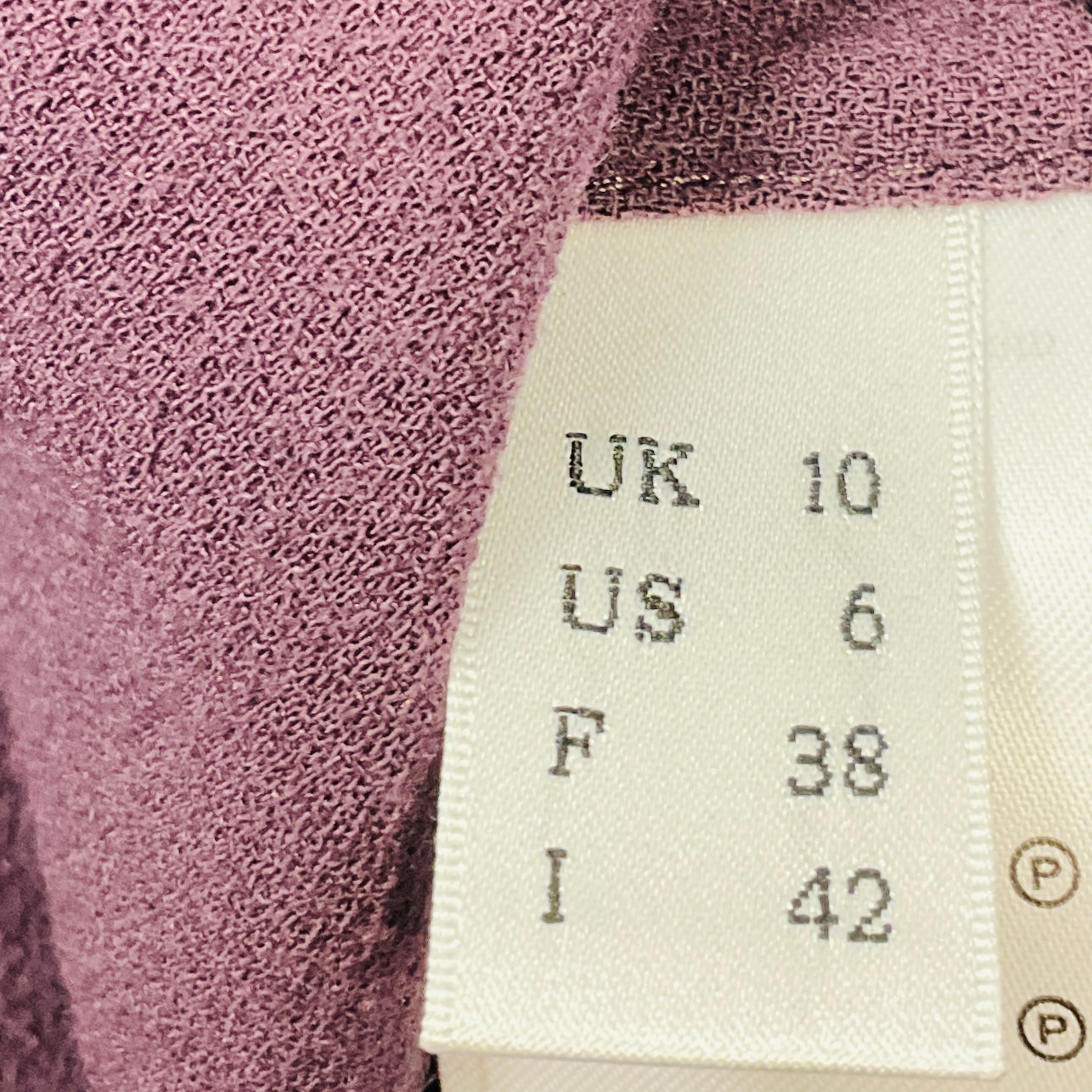 Victoria Beckham Purple Long Sleeved Wool Crepe Midi Dress