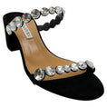 Load image into Gallery viewer, Aquazzura Black Suede Maxi Tequila Sandals

