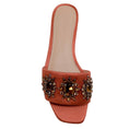 Load image into Gallery viewer, Veronica Beard Redwood Maggie Slides with Crystal Embellishments
