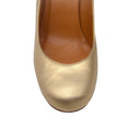 Load image into Gallery viewer, Lanvin Gold Metallic Leather Espadrille Wedges
