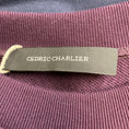 Load image into Gallery viewer, Cedric Charlier Purple / Navy Blue Zipper Detail Two-Tone Cotton Sweatshirt Dress
