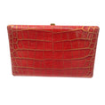 Load image into Gallery viewer, Abas Red Cache Frame Alligator Wallet
