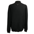 Load image into Gallery viewer, Prada Black Long Sleeved Cashmere Knit Polo Sweater
