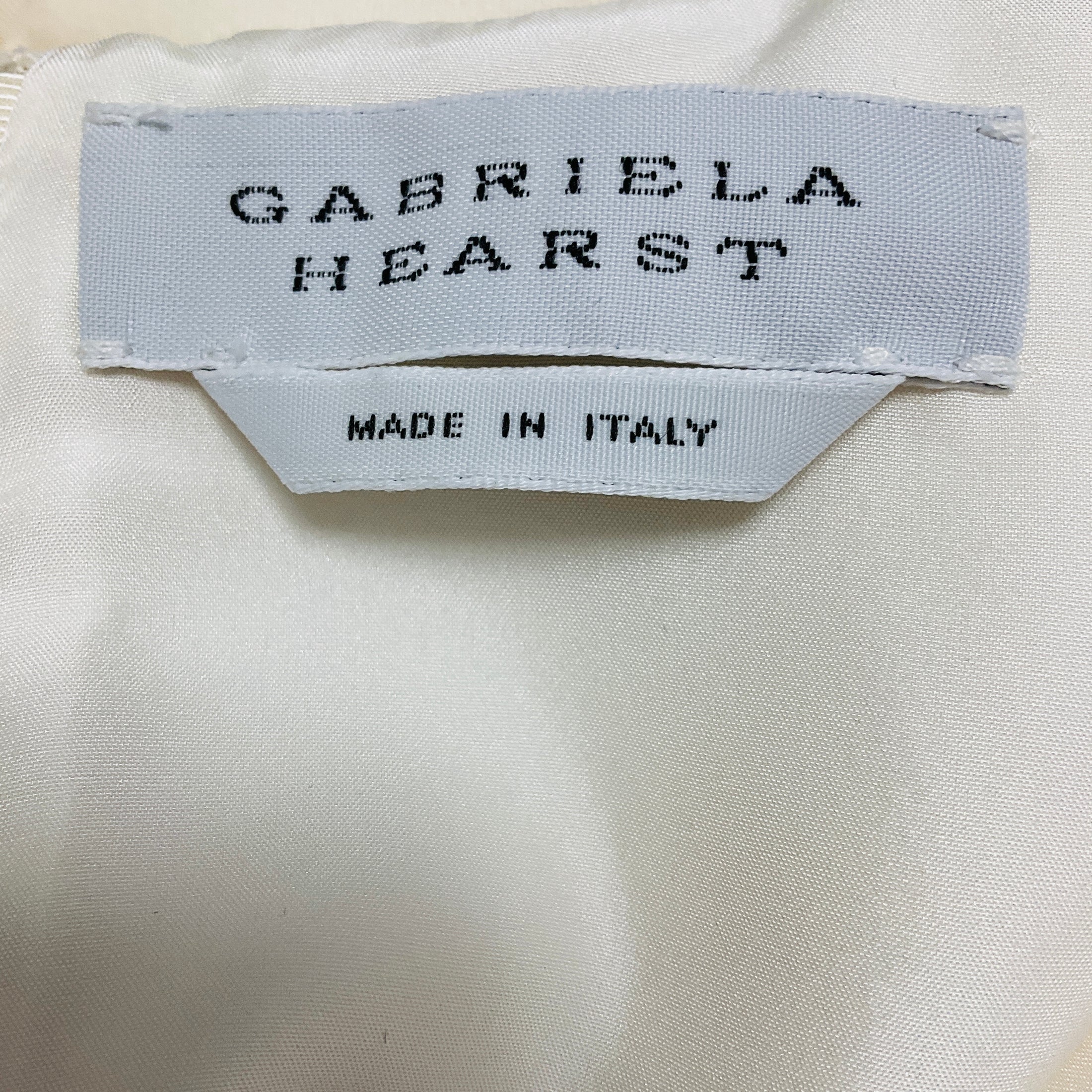 Gabriela Hearst Ivory Puff Sleeved Silk Twill Top