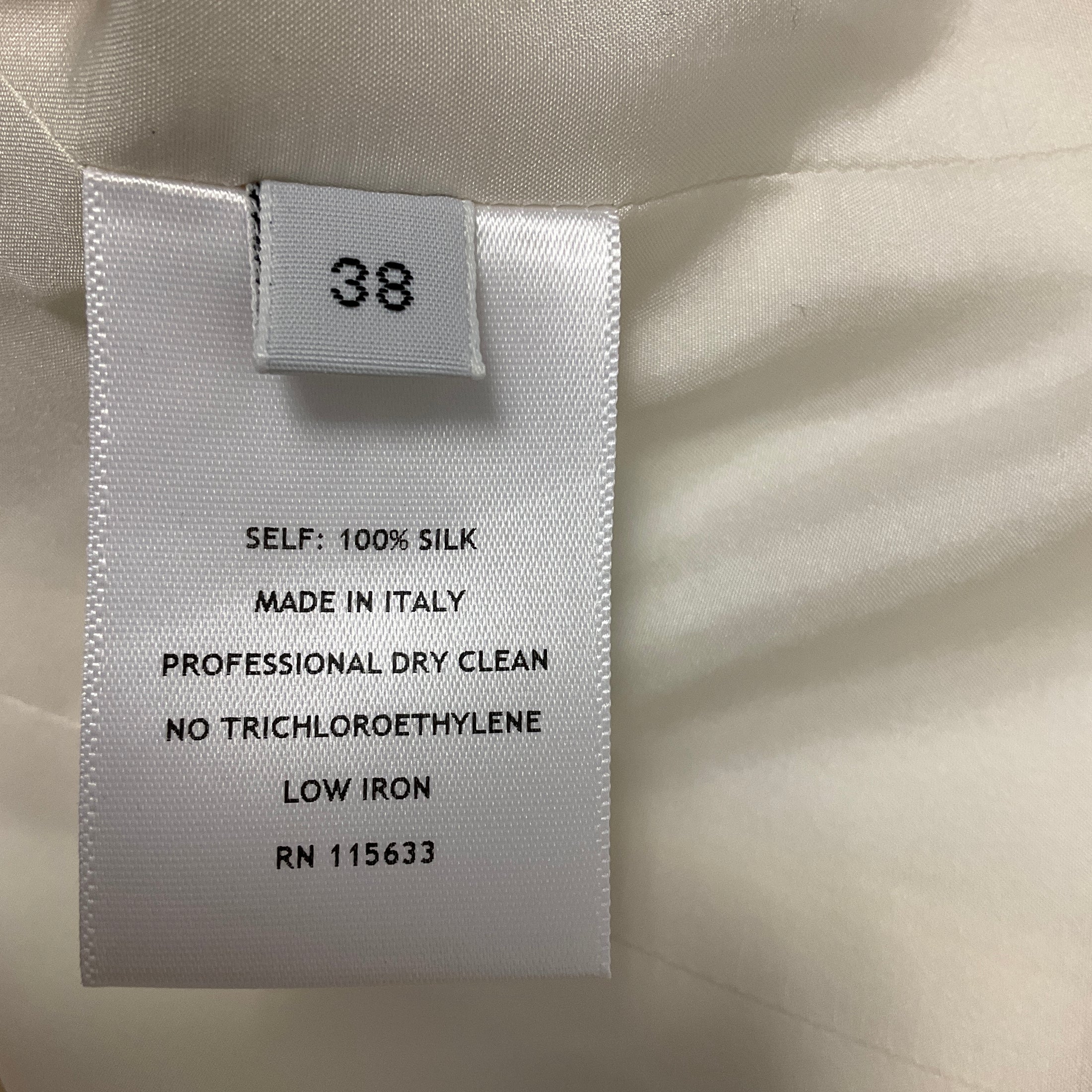Gabriela Hearst Ivory Puff Sleeved Silk Twill Top