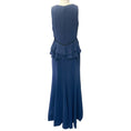 Load image into Gallery viewer, Carolina Herrera Blue Silk Sleeveless Peplum Dress
