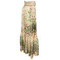 Load image into Gallery viewer, Camilla Light Pink Multi Palacio Playground Print Maxi Skirt with Deep Hem Frill and Belt
