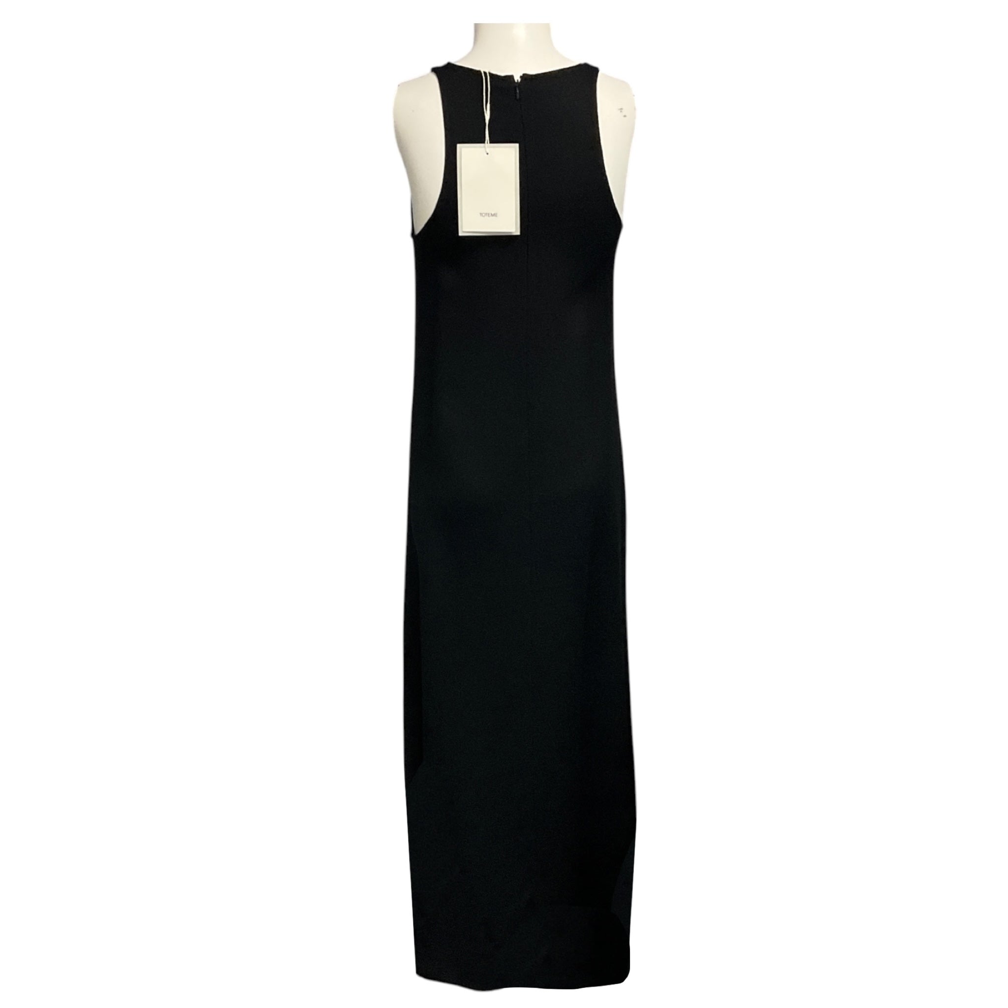 Toteme Black Scoop Neck Sable Dress