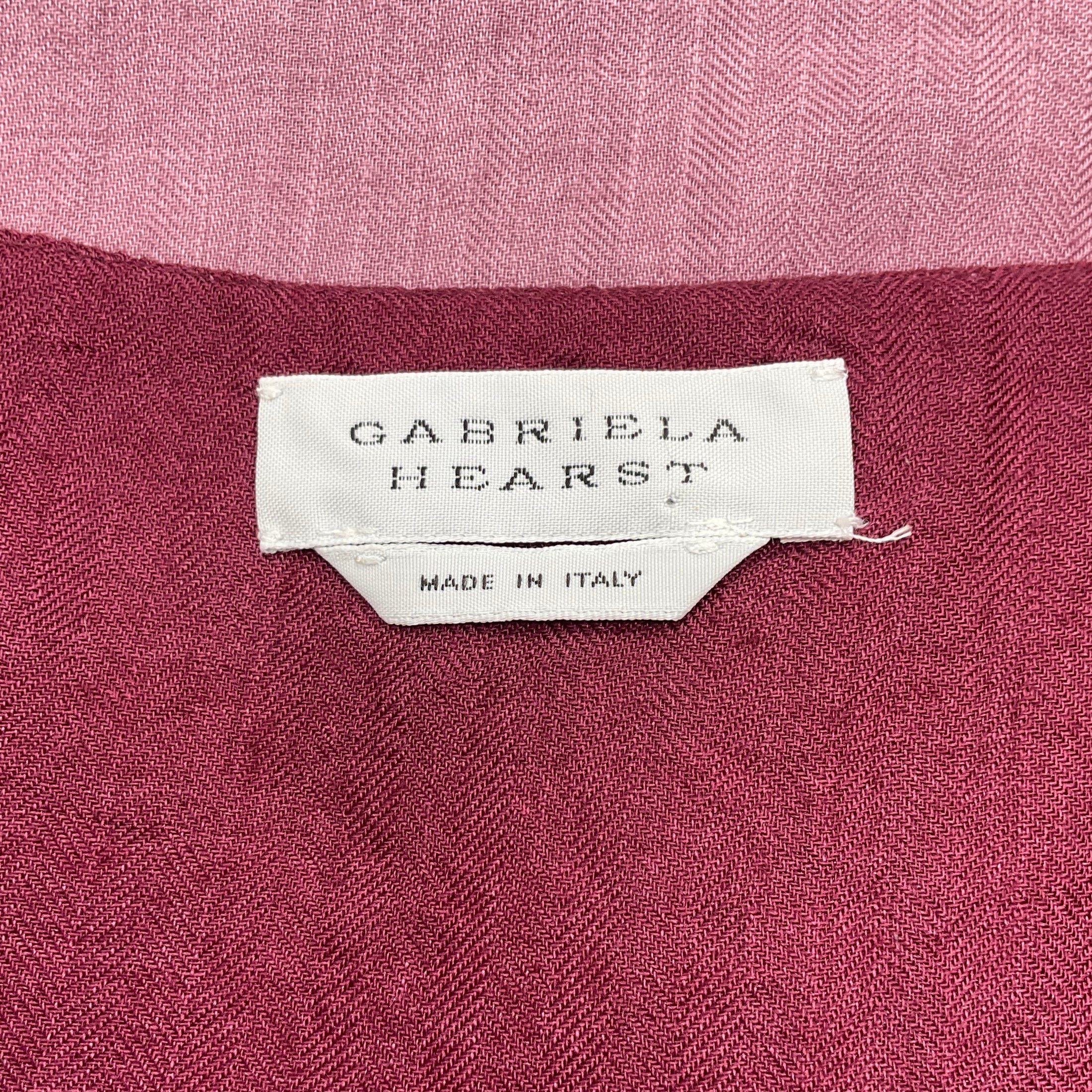 Gabriela Hearst Raspberry Ombre Magritte Maxi Dress