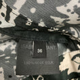Load image into Gallery viewer, Isabel Marant Black / Ivory Floral Print Short Sleeved Silk Mini Dress
