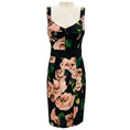 Load image into Gallery viewer, Dolce & Gabbana Black / Pink Floral Bustier Cocktail Dress
