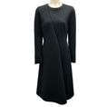 Load image into Gallery viewer, Akris Black Long Sleeved Neoprene Scuba Midi Dress
