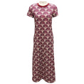 Load image into Gallery viewer, La DoubleJ Purple Fans Print Cotton Jersey Sporty Swing Dress
