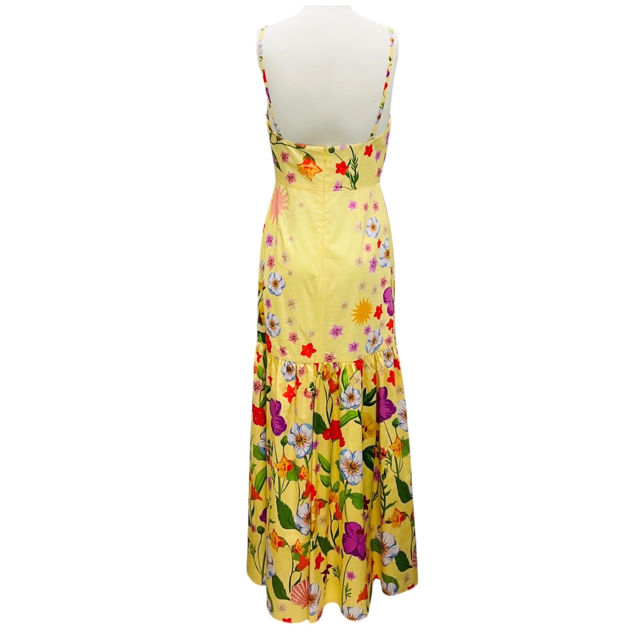 Borgo de Nor Terrazo Flower Yellow Cordiela Cotton Dress