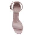 Load image into Gallery viewer, Alexander McQueen Lilac Leather Arc Metal Heeled Sandals
