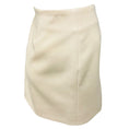 Load image into Gallery viewer, Area Cream Crystal Embellished Wool Twill Mini Skirt
