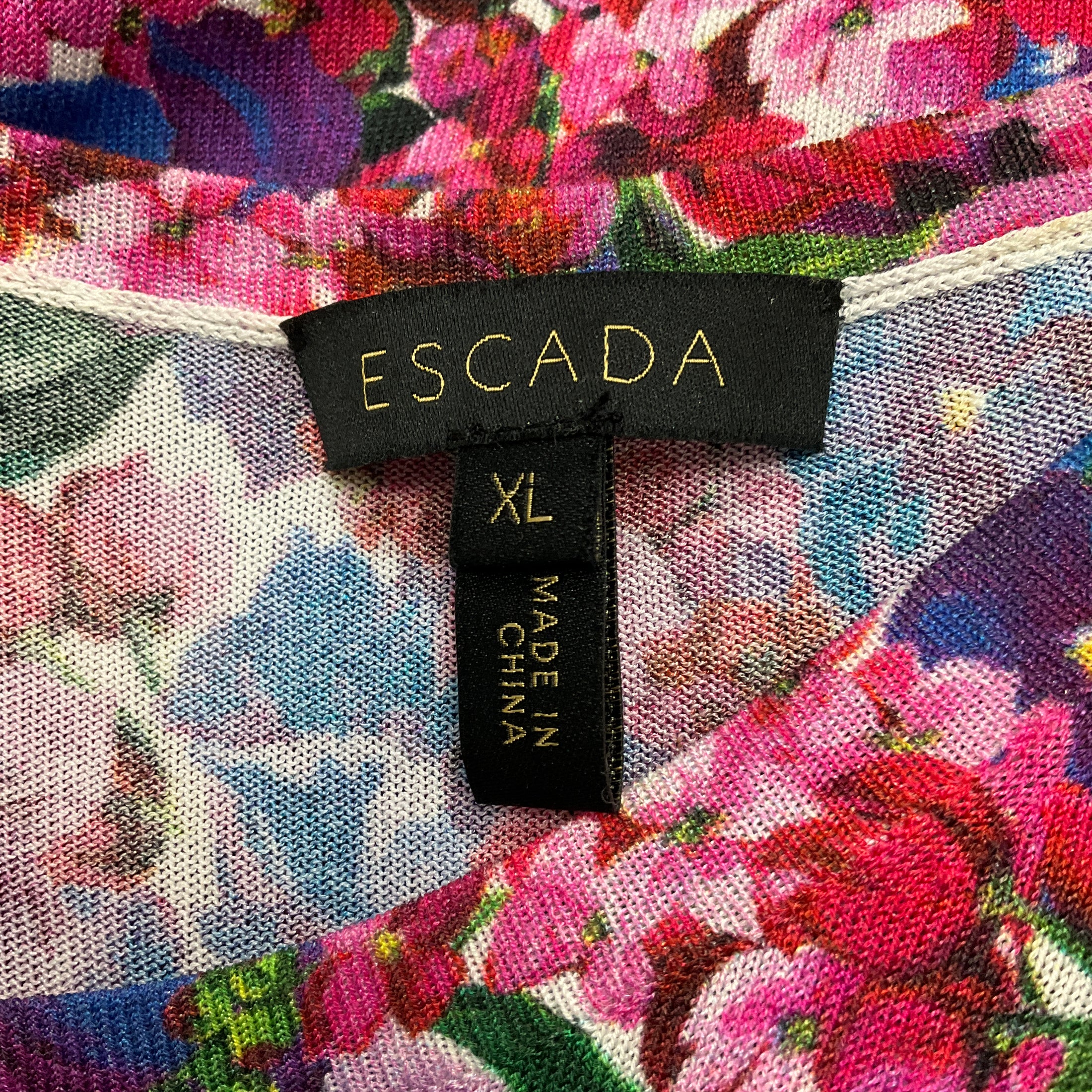 Escada Royal Purple Jacket and Top Two-Piece Set