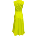 Load image into Gallery viewer, Roland Mouret Lime Green Cotton Sleeveless Dress
