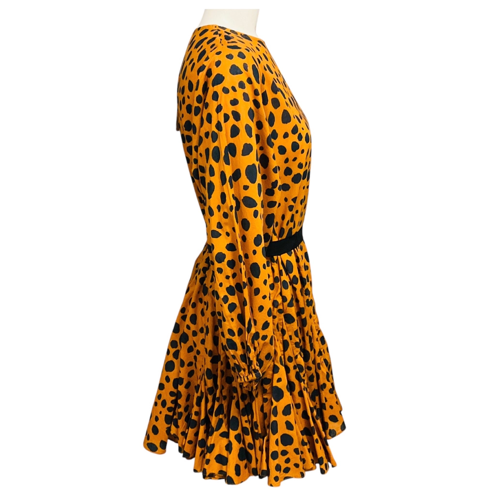 Rhode Tan / Black Cheetah Print Ella Dress with Belt
