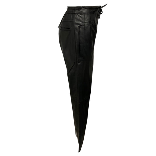 Iro Black Lamb Leather Piper Pants