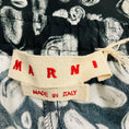 Load image into Gallery viewer, Marni Black / White Blooming Envers Satin Pants
