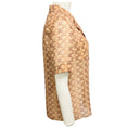 Load image into Gallery viewer, Celine Tan Triomphe Monogram Logo Print Silk Georgette Pajama Shirt
