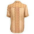 Load image into Gallery viewer, Celine Tan Triomphe Monogram Logo Print Silk Georgette Pajama Shirt
