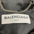 Load image into Gallery viewer, Balenciaga Black Asymmetric Buttoned Wool Coat
