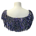 Load image into Gallery viewer, Emilio Pucci Purple Multi Cropped Fringe Top
