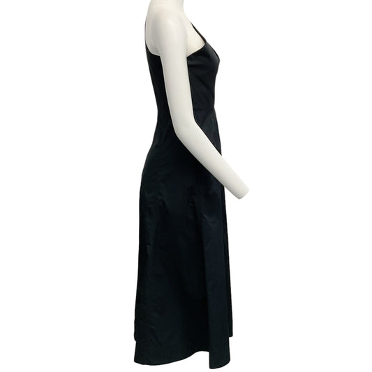 Roland Mouret Black Cotton One Shoulder Dress