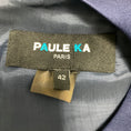Load image into Gallery viewer, Paule Ka Navy Blue Sleeveless Satin Flared Cocktail Dress
