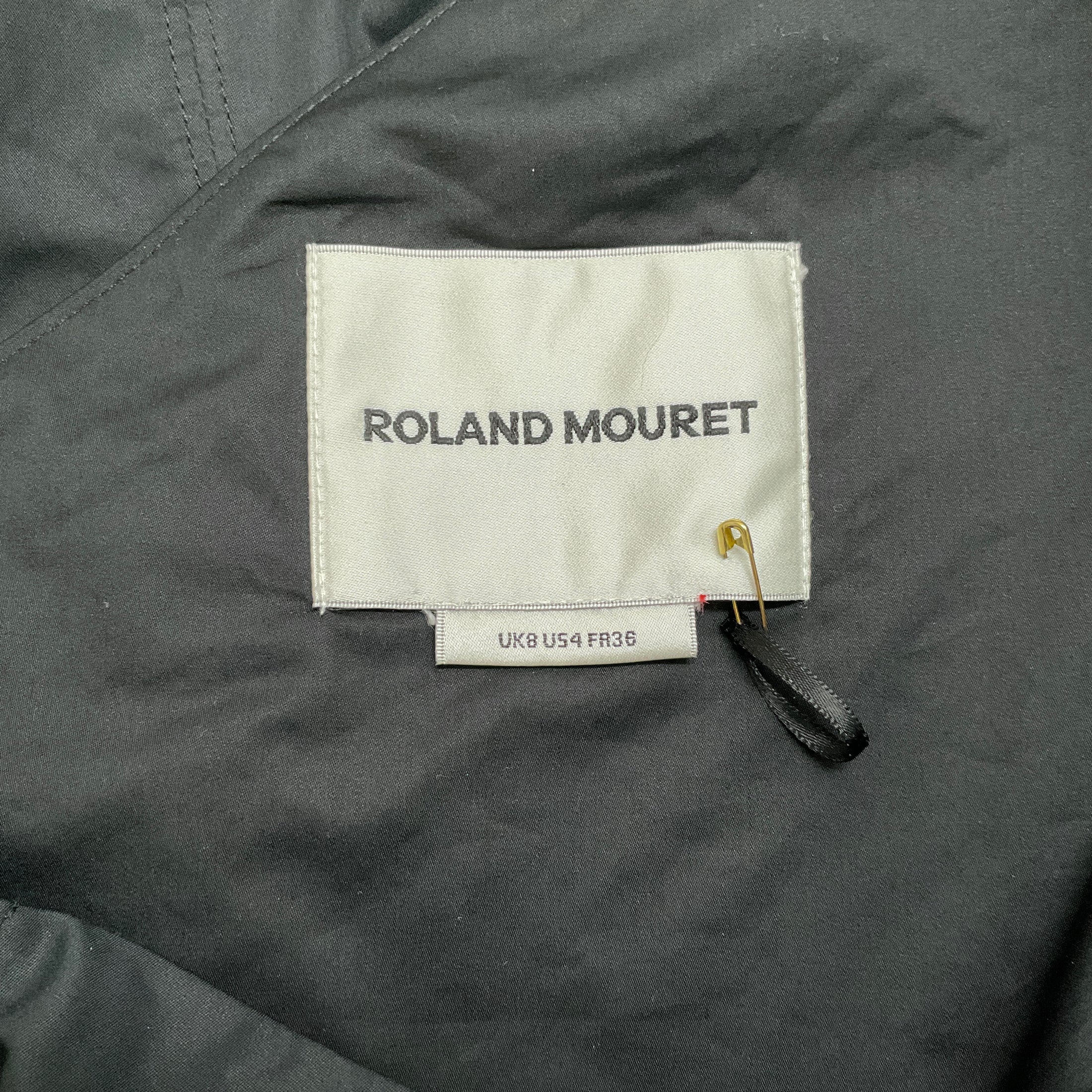 Roland Mouret Black Cotton One Shoulder Dress