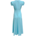 Load image into Gallery viewer, Roland Mouret Robin Blue Twist Cap Sleeve Dress
