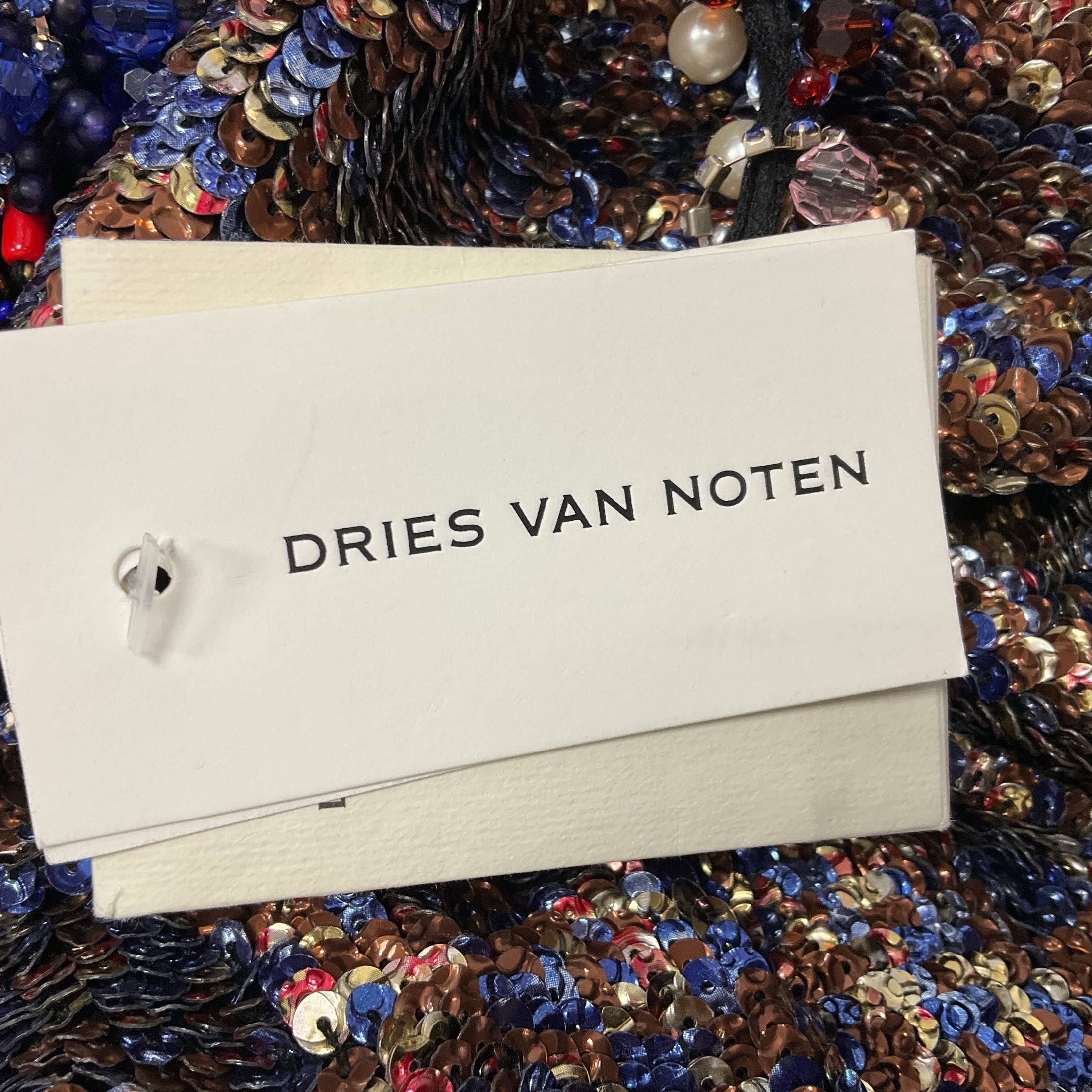 Dries Van Noten Multi Ceyon Sequined Sleeveless Top
