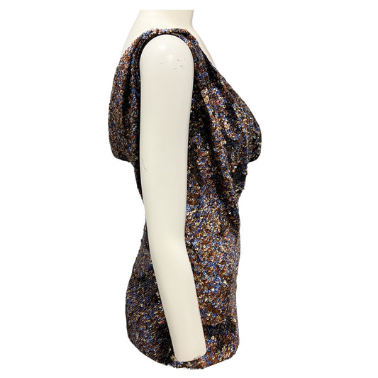 Dries Van Noten Multi Ceyon Sequined Sleeveless Top