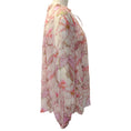 Load image into Gallery viewer, Zimmermann Coral Hibiscus Sheer Floral Print Matchmaker Billow Blouse
