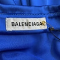 Load image into Gallery viewer, Balenciaga Blue 2018 Satin Blouse and Skirt Two-Piece Set
