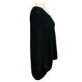 Load image into Gallery viewer, Brunello Cucinelli Black Sequined Cashmere and Silk Knit High Low Sweater
