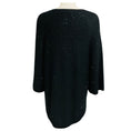 Load image into Gallery viewer, Brunello Cucinelli Black Sequined Cashmere and Silk Knit High Low Sweater

