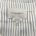 Load image into Gallery viewer, Carolina Herrera Ivory / Grey Pinstriped Kaftan Maxi Dress
