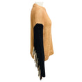 Load image into Gallery viewer, Alanui Tan / Beige / Black Fringed Knit Pullover Sweater
