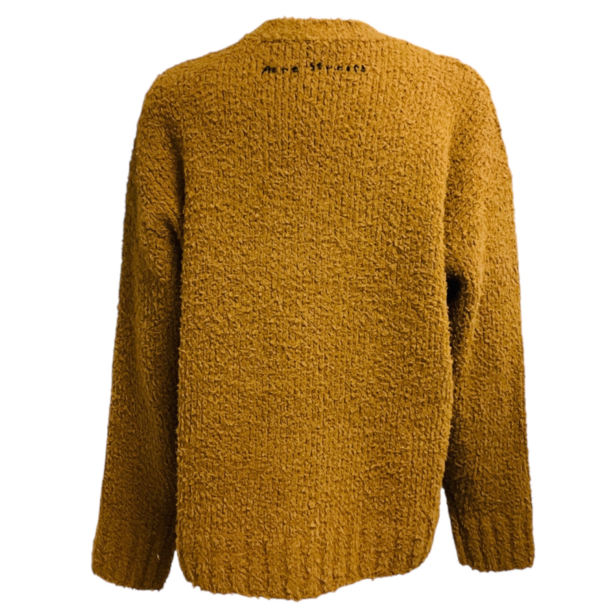 Acne Studios Khaki Beige Teddy Crewneck Sweater