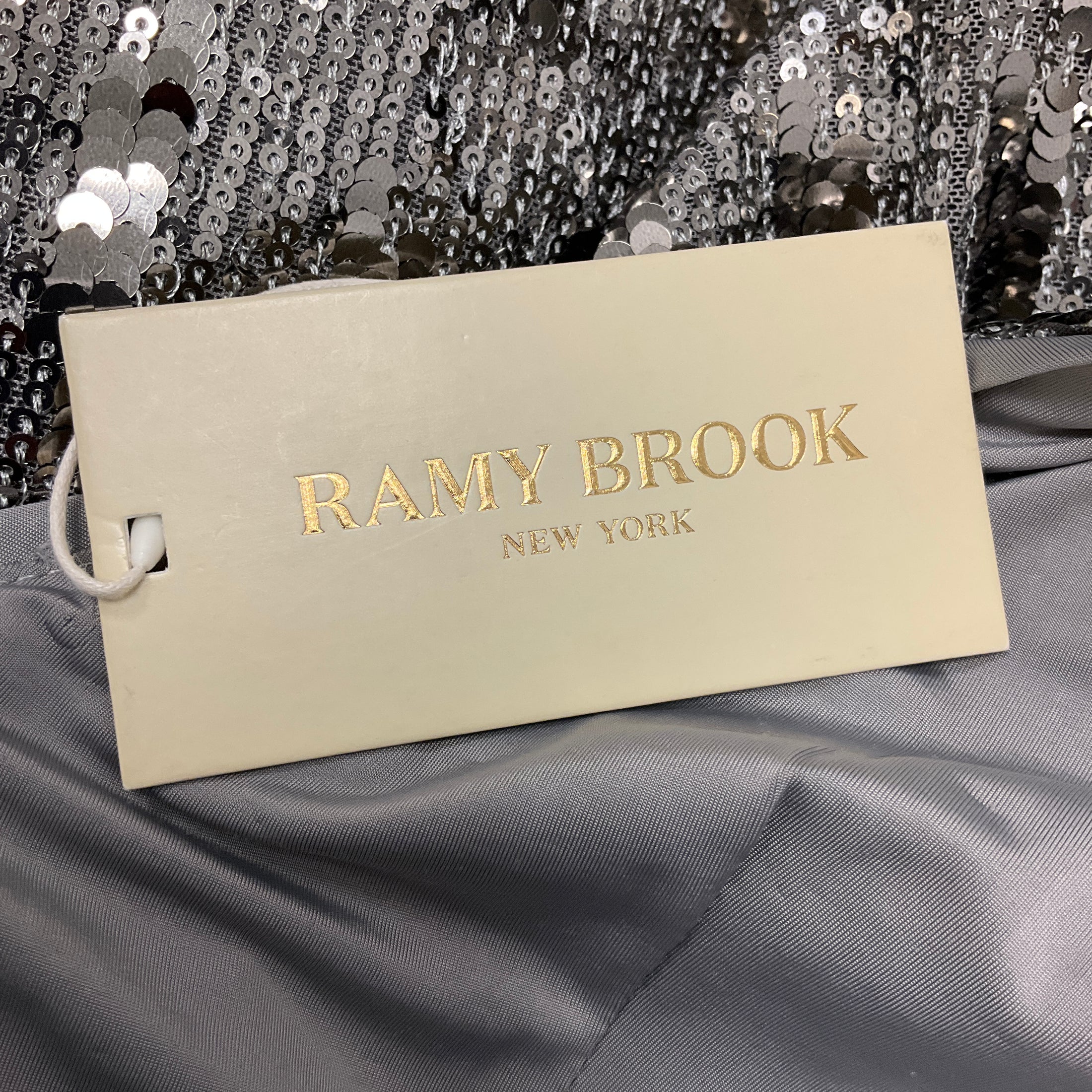 Ramy Brook Silver Sequin Lila Dress